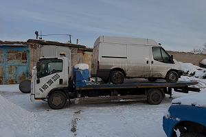 Эвакуация машины с низким клиренсом